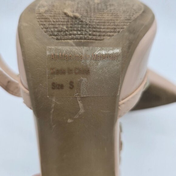 Rue21 Etc Studded Pointed Tan High Heel Pumps Size 6/7 - Picture 11 of 11